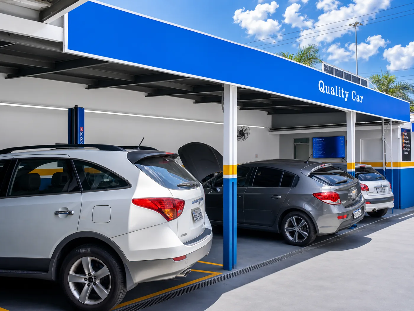 Área de atendimento da Quality Car Ar-Condicionado Automotivo, em Sorocaba
